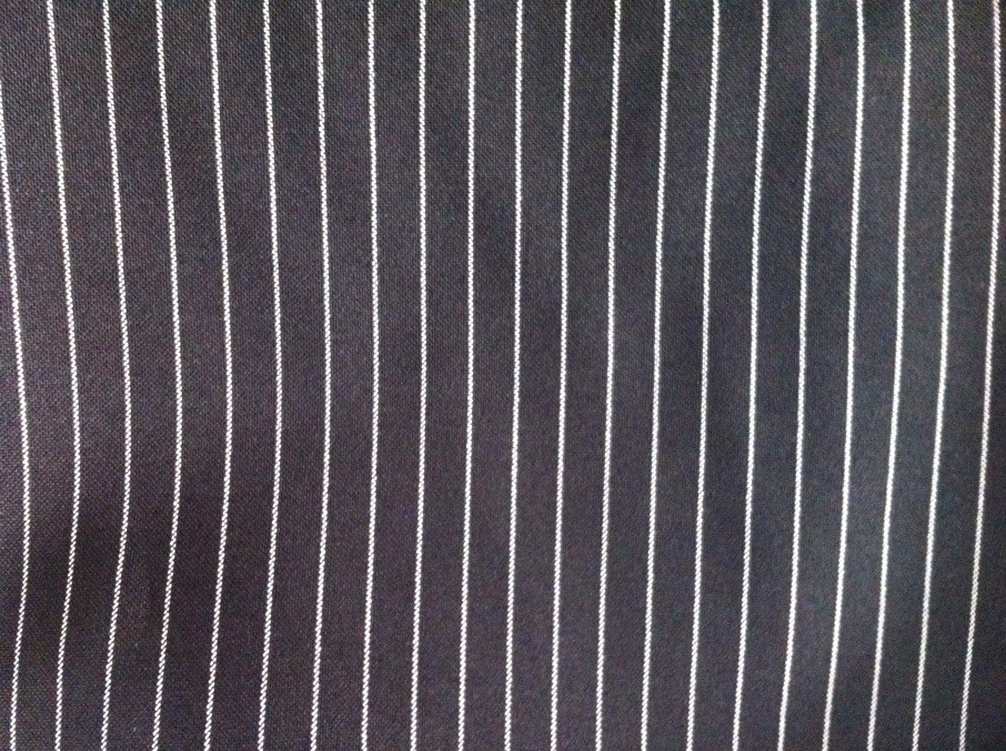 black strip mini matt fabric for workwear and trousers