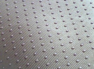Polyester gabardine plastic dripping fabric