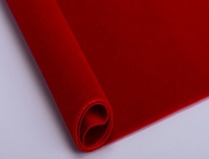 Polyester pongee fabric flocking