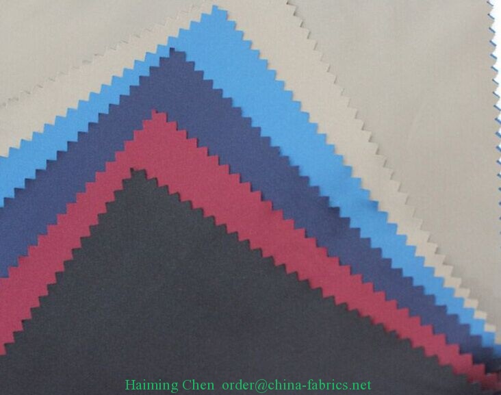 50D polyester Pongee fabric ເຄືອບ Calendering