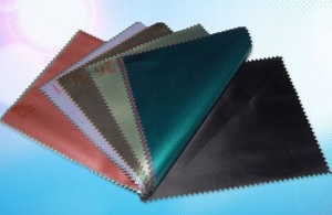 Polyester Pongee Colored Rubberized Fabric