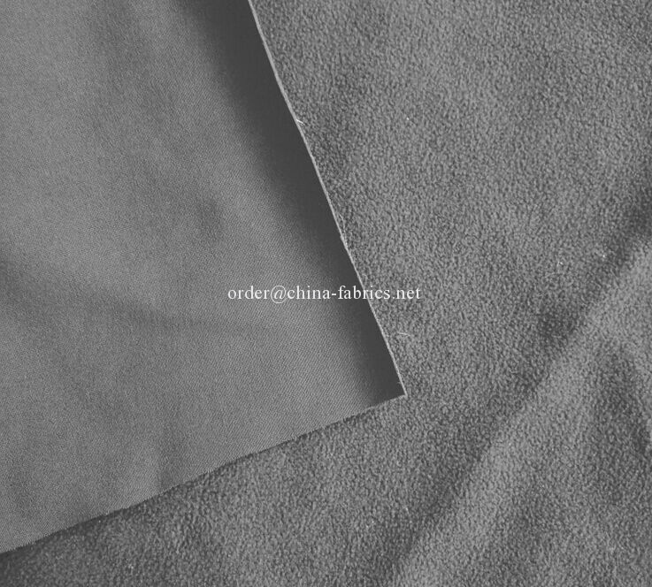 Polyester empat cara peregangan ikatan kain dengan bulu kutub