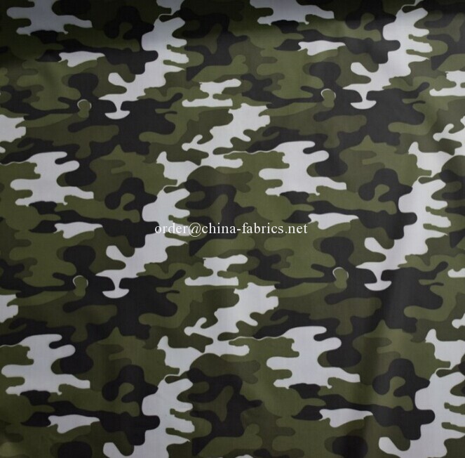 Polyester 190t plain taffeta printed tent fabric pu coating waterproof 3000mm