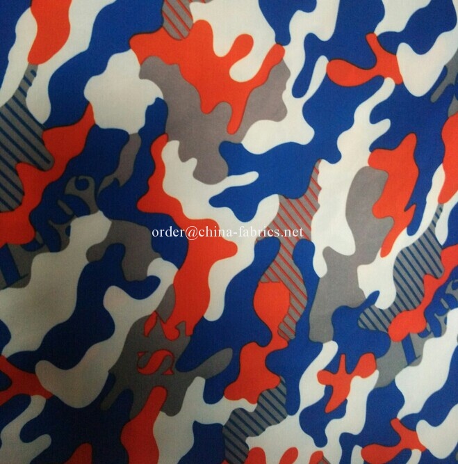 Polyester 300t polos 50D taffeta kain dicetak pu lapisan untuk jaket