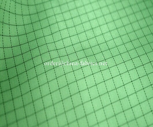 Polyester 310T anti-static ESD twill fabric pu coating