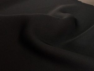 Poliéster tecido Abaya Nida Plain tecer cor preto formal coreano