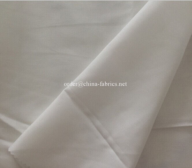 blanc Tissu de filé de polyester