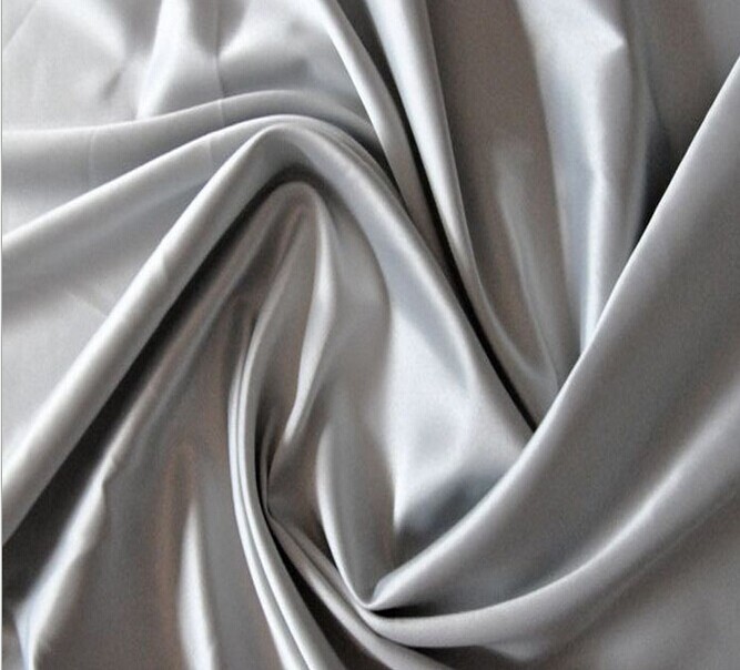 Polyester 50D mat tissu satin stretch spandex