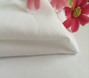 Polyester Plain Microfiber Fabric Peach Finished 120 gsm