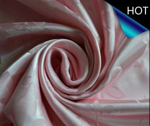 Polyester Satin Jacquard Fabric untuk Curtain dan Bedding