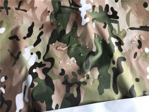 Poliester 190T taffeta kain multicam dicetak tahan air